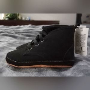NWT 6-12 month baby black slip on shoes